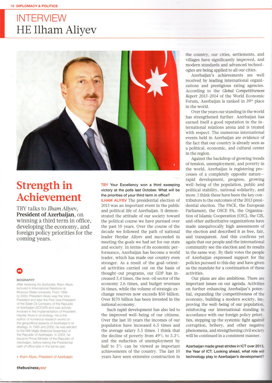 Ilham Aliyev: Azerbaijan's foreign policy underpinned by protection of national interests