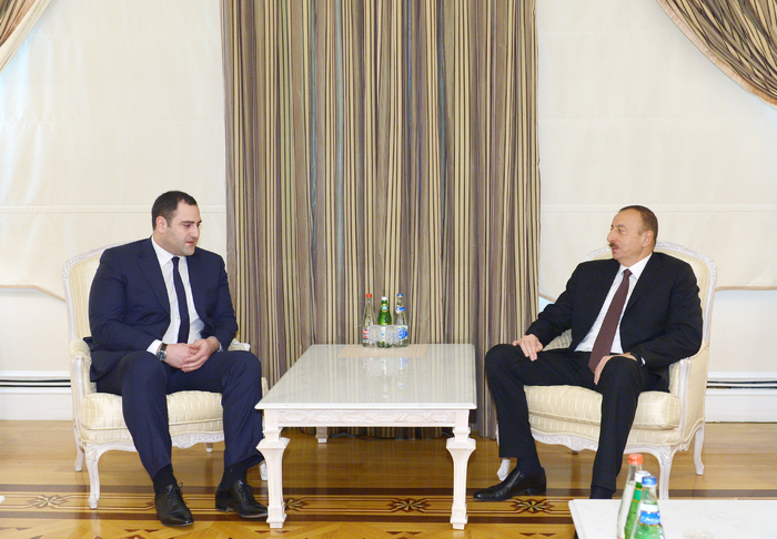 Azerbaijani president receives Georgian interior minister
