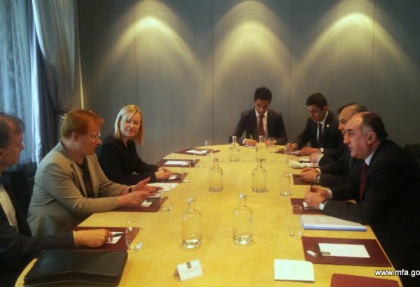 Azerbaijani FM meets with Finland’s ex-president