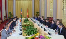 Состоялась встреча Президентов Азербайджана и Вьетнама в расширенном составе с участием делегаций (ФОТО)