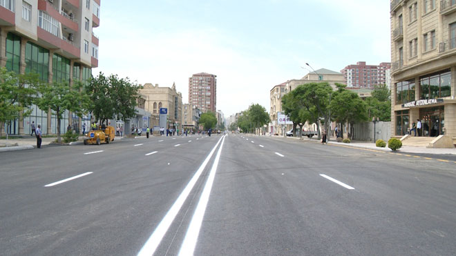 Оглашены сроки завершения ремонтных работ на участке дороги одной из улиц Баку