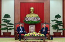 Состоялась встреча Президента Азербайджана и  генсека Коммунистической партии Вьетнама