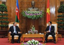 Prezidenti İlham Əliyev Vyetnamın Baş naziri ilə görüşüb (FOTO)