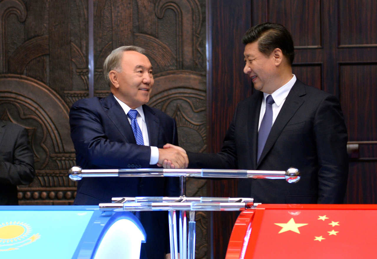 Президент Казахстана и Председатель КНР приняли участие в церемонии запуска строительства логистического терминала