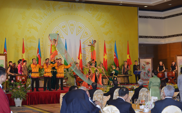 Vyetnamda Prezident İlham Əliyevin və xanımının şərəfinə dövlət ziyafəti verilib (FOTO)