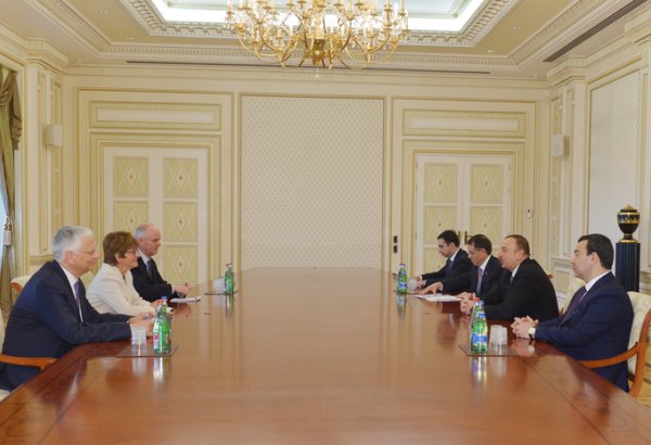 Президент Азербайджана принял делегацию во главе с председателем ПАСЕ