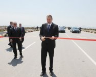 В эксплуатацию сдана реконструированная автомобильная дорога Тагиев-Сахиль (ФОТО)