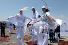 Первая леди Азербайджана приняла участие в церемонии открытия фестиваля "Гала" и III Международной выставки «От отходов к искусству» (ФОТО)