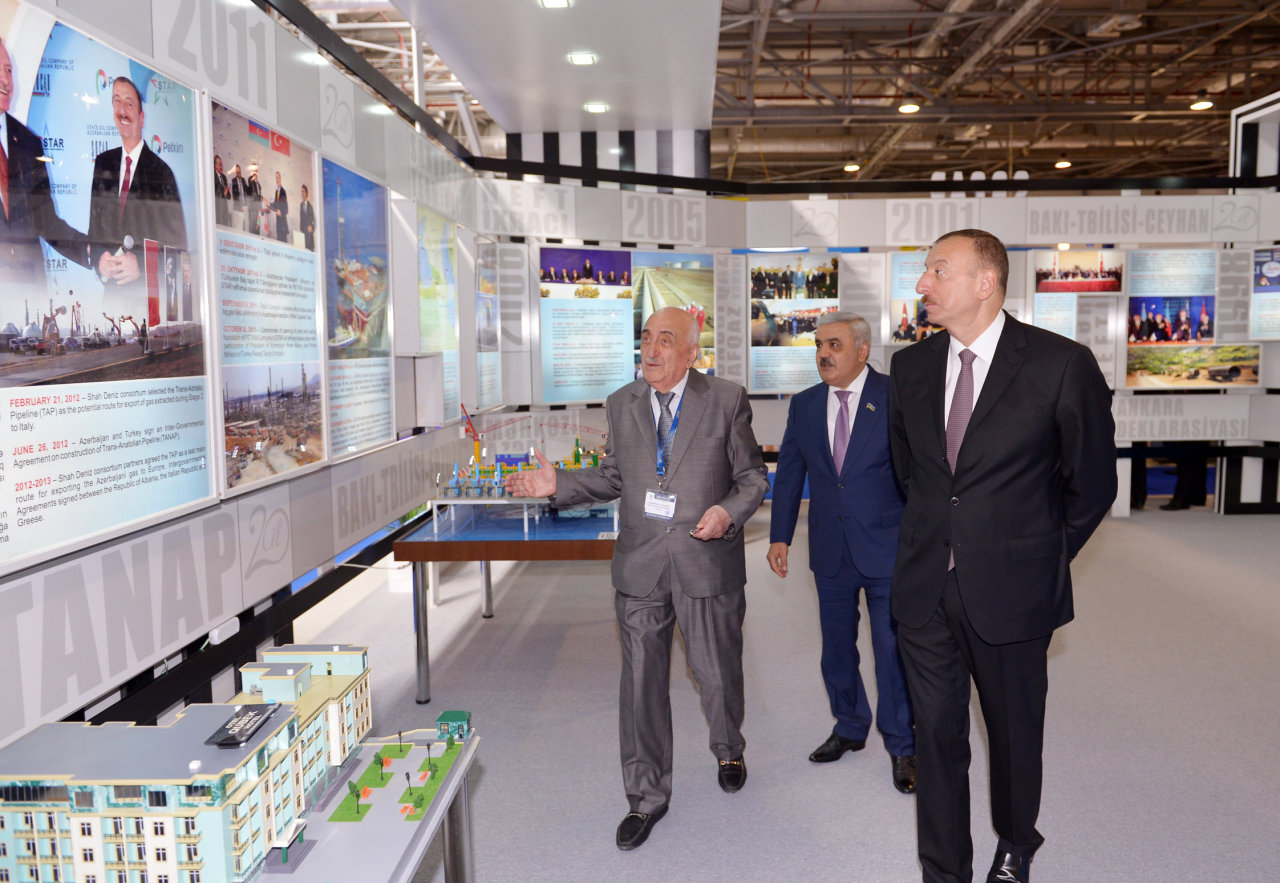 Президент Азербайджана принял участие в открытии выставки «Нефть и газ. Нефтепереработка и нефтехимия Каспия» (ФОТО)