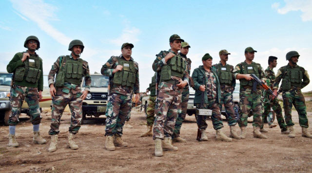 Iraq’s Kurdish autonomy’s armed forces fight against militants
