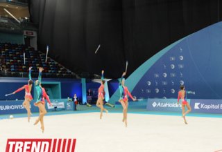 Russian gymnasts lead in team competitions at European championship in Baku (PHOTO)