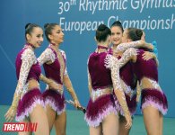 Болгария завоевала «золото» на ЧЕ по художественной гимнастике в групповых упражнениях с булавами  (ФОТО)