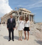 Prezident İlham Əliyev və xanımı Afina Akropolunda olublar (FOTO)