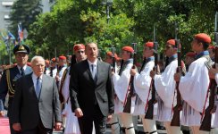 В Афинах состоялась церемония официальной встречи Президента Азербайджана Ильхама Алиева (ФОТО)