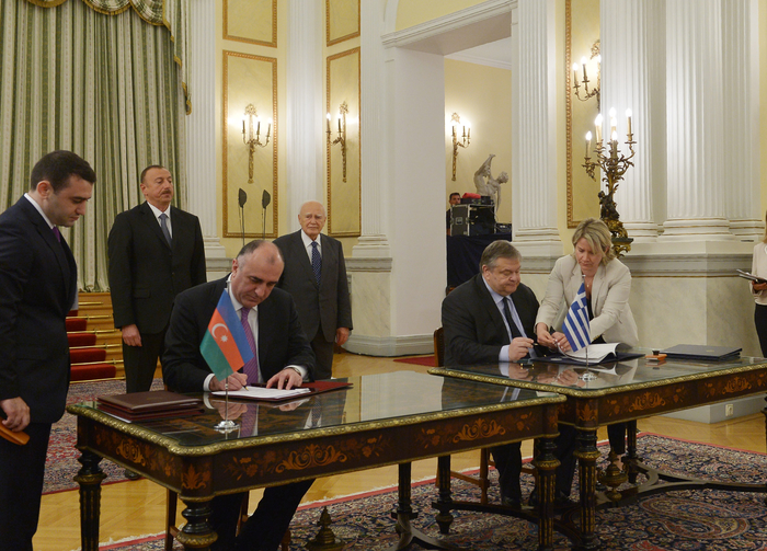 Азербайджан и Греция подписали три межправительственных договора (ФОТО)