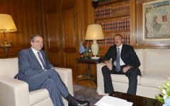 President Ilham Aliyev met with Prime Minister of Greece Antonis Samaras (PHOTO)