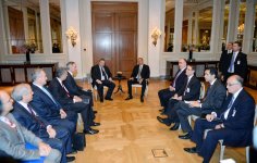 Prezident İlham Əliyev Yunanıstanın Baş nazirinin müavini, xarici işlər naziri Evangelos Venizelos ilə görüşüb (FOTO)