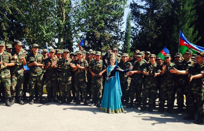 Фатима Фаталиева выступила с концертом, посвященным  Дню Вооруженных сил Азербайджана (ФОТО)
