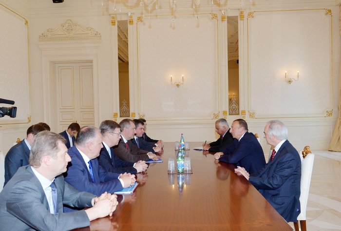 Azerbaijani president receives Russian deputy prime minister