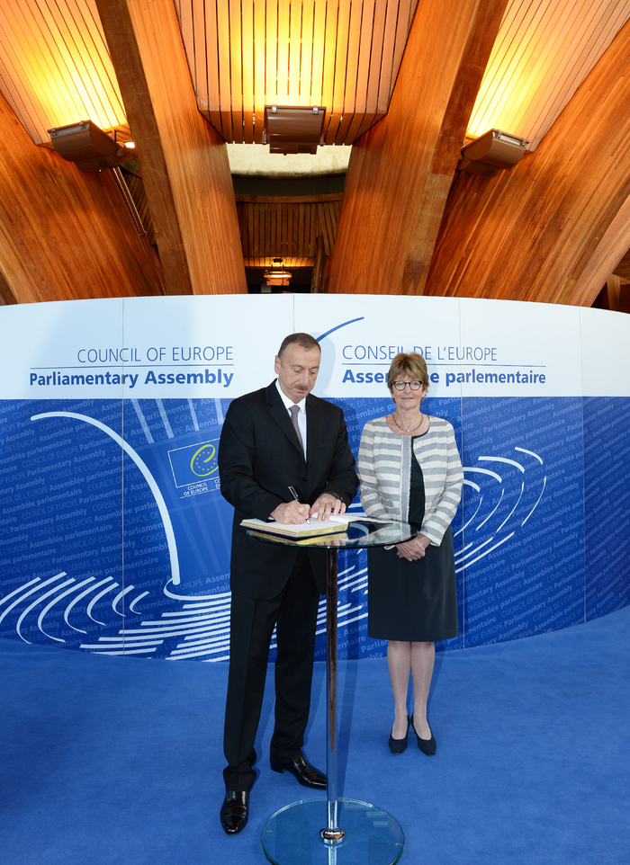 Президент Азербайджана провел встречи с председателем ПАСЕ, генсеком Совета Европы и главой Евросуда по правам человека (ФОТО)