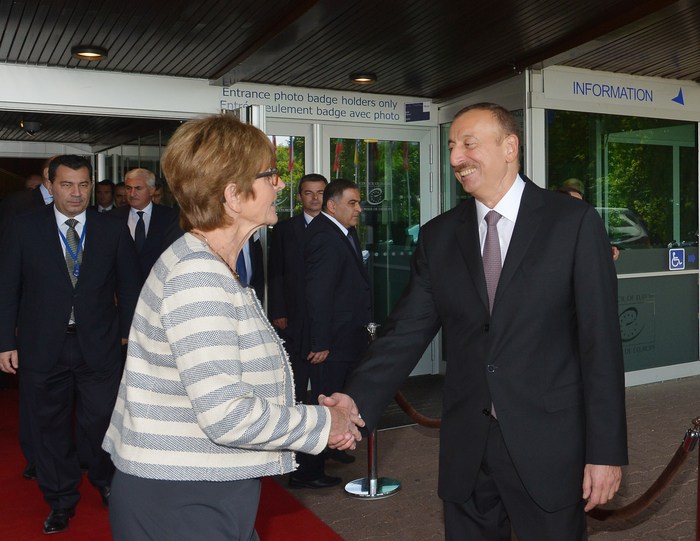 Azerbaijani president attends dinner hosted on behalf of PACE president in Strasbourg