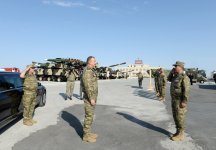 President Aliyev watches operational and tactical exercise of Azerbaijani Armed Forces