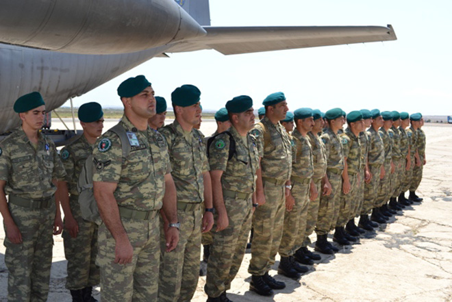 A group of Azerbaijani peacekeepers return homeland (PHOTO)