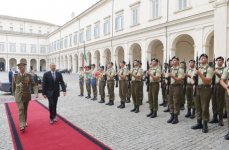 Azərbaycan və İtaliya prezidentləri Dağlıq Qarabağ münaqişəsini müzakirə ediblər (FOTO)