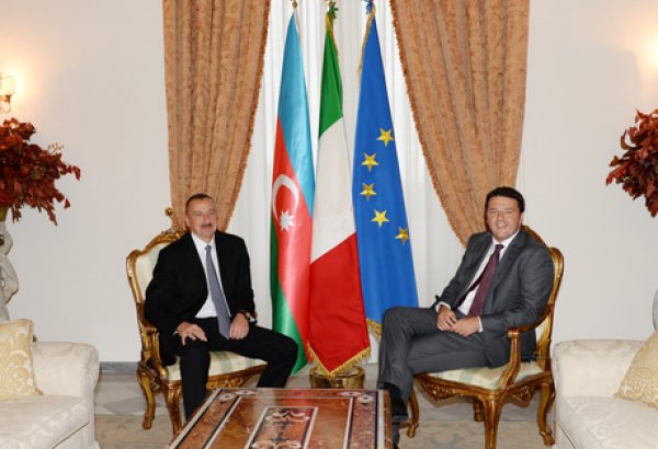 Президент Азербайджана встретился с премьер-министром Италии (ФОТО)