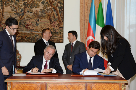 Азербайджан и Италия подписали ряд межправительственных соглашений (ФОТО)