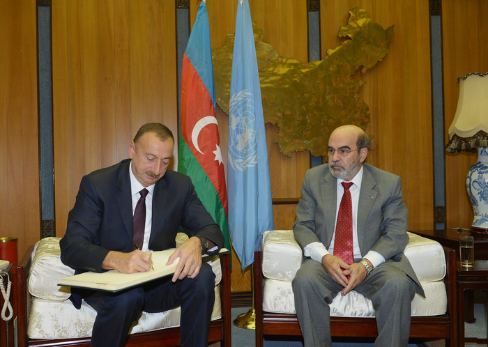 Azerbaijani president meets with FAO director general in Rome
