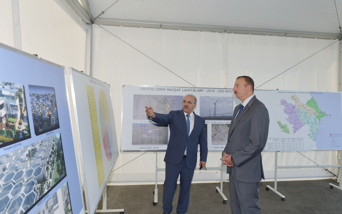 Президент Азербайджана принял участие в открытии Сураханской солнечной электростанции (ФОТО)