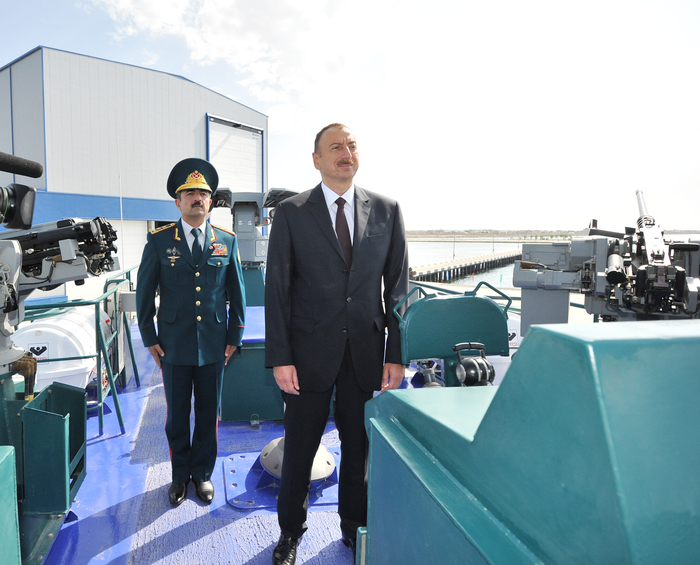 Prezident İlham Əliyev DSX-nin Sahil Mühafizəsinin yeni gəmi inşası zavodunun açılışında iştirak edib (ƏLAVƏ OLUNUB) (FOTO)