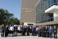 Azerbaijani president attends opening of Heydar Aliyev Center in Khizi