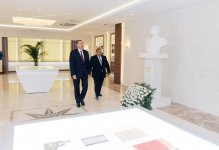 Azerbaijani president attends opening of Heydar Aliyev Center in Khizi