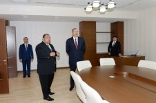 Azerbaijani president reviews new office building of Khizi District executive authority