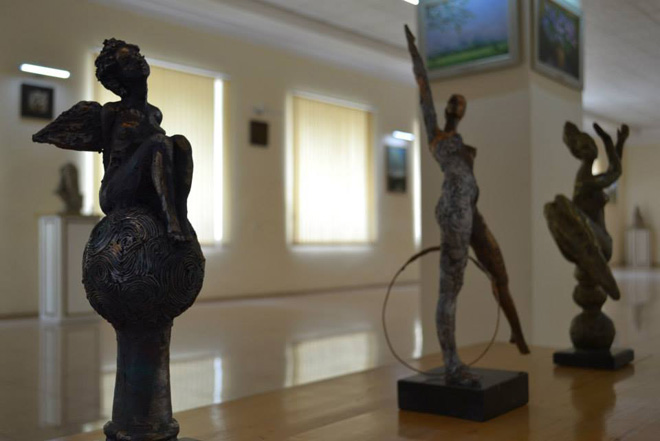 В Газахе состоялось открытие выставки в рамках "Azerbaijan Art Festival - 2014" (ФОТО)