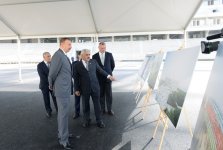 Ильхам Алиев ознакомился с ходом строительства Олимпийского стадиона в Баку  (ФОТО)
