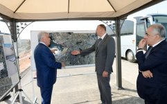 Ильхам Алиев ознакомился с ходом строительства дорожно-транспортной инфраструктуры вокруг Бакинского Олимпийского стадиона (ФОТО)