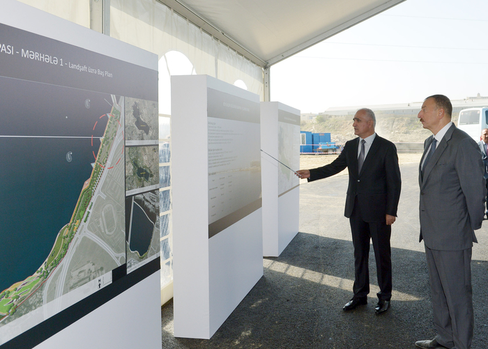 Ильхам Алиев ознакомился с работами по комплексному восстановлению экологического состояния озера Беюкшор и прилегающих к нему территорий (ФОТО)