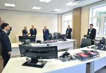 Azerbaijani president reviews newly-built office building of Finance Ministry (PHOTO)