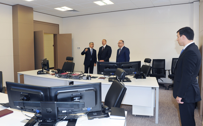 Prezident İlham Əliyev Maliyyə Nazirliyinin yeni inşa edilən inzibati binası ilə tanış olub (FOTO)