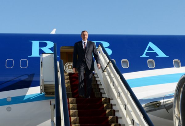 Azerbaijani President arrived in Russian Federation on a working visit
