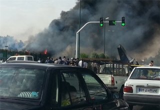 Three passengers manage to escape from aircraft crash in Tehran