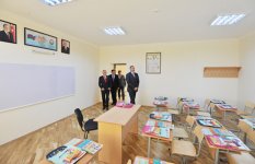 President Aliyev reviewed secondary school No. 115 after major repair and reconstruction