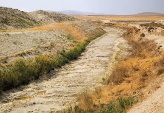 В Азербайджане в связи с малым количеством осадков наблюдается высыхание рек - министерство