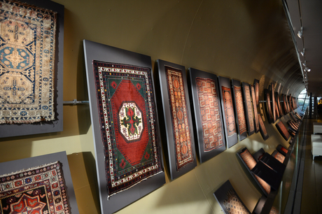 Azerbaijani president and his spouse attend opening of Carpet Museum