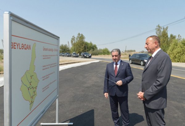 Birinci Shahseven-Ahmadli-Dunyamalilar road commissioned in Beylagan
