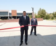 Azerbaijani President attends opening of chess school in Beylagan region