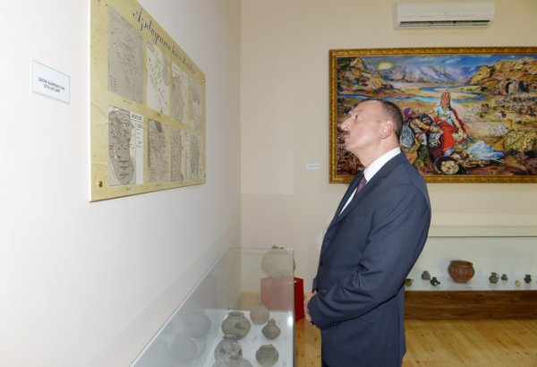 Prezident İlham Əliyev Füzuli rayon Tarix-Diyarşünaslıq Muzeyinin açılışında iştirak edib (FOTO)